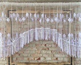 Kész függöny 300x150, dísz, ív, gipiura 30cm