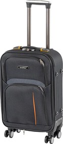 TraveLux light kabinbőrönd puha levehető kerékkel 55x40x20 cm fekete