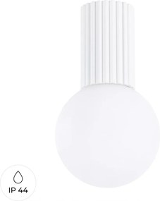 Sollux Lighting Spotlight Fehér test üveggömb G9 IP44 Halo