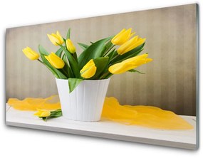 Akrilkép Tulipán virágok Plant 100x50 cm