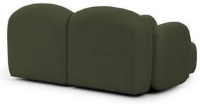 Zöld buklé sarokkanapé (bal oldali-heverő résszel) Orbit – Ropez