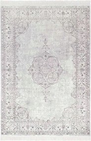 Szőnyeg 195x300cm hagyományos , klasszikus minta a nappaliba, rózsaszín-krém