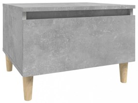 2 db betonszürke szerelt fa kisasztal 50x 46 x 35 cm