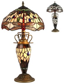 Prezent TIFFANY XXII. 1710 Asztali lámpa 2x60W/E27|1x7W/E14 IP20