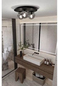 Mennyezeti lámpa SOLAR 3xE14/10W/230V fekete/szürke