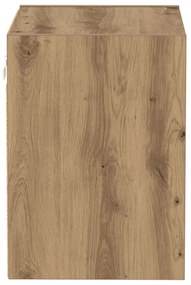lebegő polc 2 db Kézműves tölgy 40x28.5x40 cm Szerelt fa