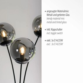 Paul Neuhaus modern állólámpa big widow fekete pln14603-18