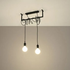 Csillár zsinóron SALAMANCA 2xE27/60W/230V