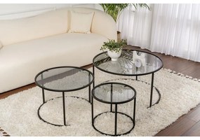 Dohányzóasztal Aurum - 80, 60, 42 - Fekete, Grey
