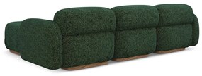 Sötétzöld moduláris sarokkanapé (variálható sarok) Ailani – Makamii