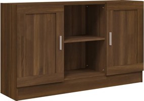 vidaXL kézműves tölgy színű szerelt fa tálalószekrény 120x30,5x70 cm