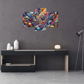 Kép - Színes graffiti (90x60 cm)