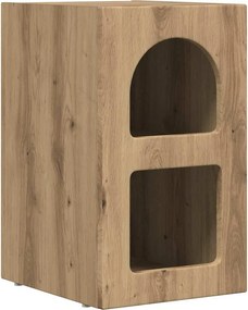 vidaXL Éjjeli asztal Artisan tölgy 29,5 x 33,5 x 50 cm Faanyag