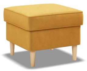 Uszak lábtartó, bársony, sárga