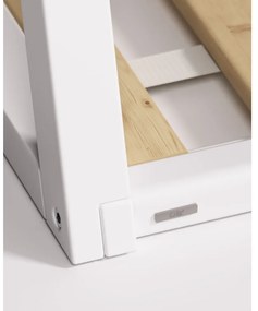 Fehér bükkfa házikó alakú gyerekágy ágyráccsal 90x190 cm Maralis – Kave Home