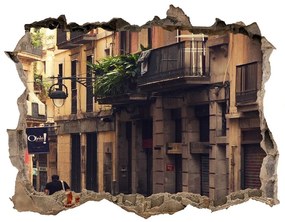 3d-s lyuk vizuális effektusok matrica Streets of barcelona nd-k-72532408