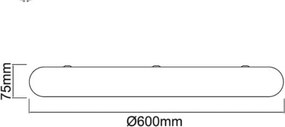 ORLICKI OR81206 PIATTO Glamour Mennyezeti Lámpa Fehér, Arany LED IP20