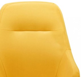 mustársárga szövet hintaszék