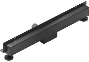 Mexen Lapos rozsdamentes fali zuhanytálca mintás FAL, fekete, 1730070