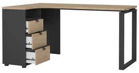 Íróasztal tölgyfa dekoros asztallappal 100x150 cm Sign – Tvilum