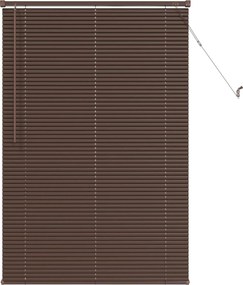 vidaXL Zsaluzia Állítható Sötét barna mintával 150 x 70 cm PVC
