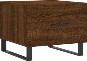 vidaXL barna tölgy színű szerelt fa dohányzóasztal 50x50x40 cm