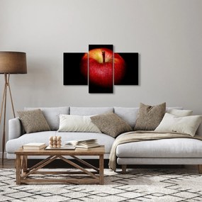 Az alma képe és a fekete háttér (90x60 cm)