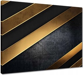 Vászonkép 50x40 Arany csíkok