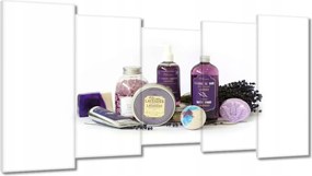 Vászonkép 150x80 Levendula kozmetikumok