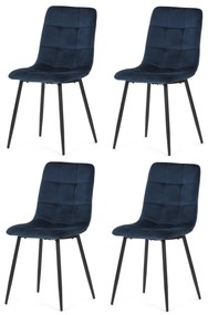 CT-281 BLUE4 étkezőszék szett, 4 db