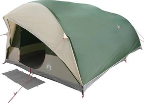 vidaXL Alagútsátor tetővel tárolóval Zöld 500 x 348 x 200 cm taft