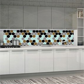 Flizelin fotótapéta Hatszögek Geometria Absztrakt Stílus 250x60 +ragasztó