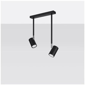 Fekete spotlámpa 10x30 cm Jones – Sollux