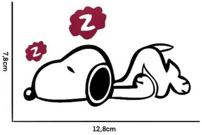 Matrica kapcsolóra "Alvó kutya" 13x8 cm