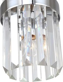 Kábelre függesztett csillár VETRO 1xE14/10W/230V fényes króm