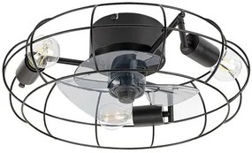 RÁBALUX 71043 CADMUS Loft Mennyezeti Lámpa Fekete E27 IP20