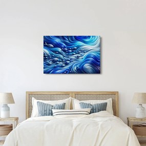 Kép – Halak a hullámokban (90x60 cm)