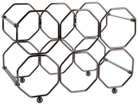 Honeycomb szürke fém összecsukható bortartó - PT LIVING