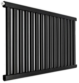 Regnis Kalipso szoba, fűtőelem 540x980mm 500mm csatlakozással, 552W, fekete matt, KPP/980/540/D500/FEKETE