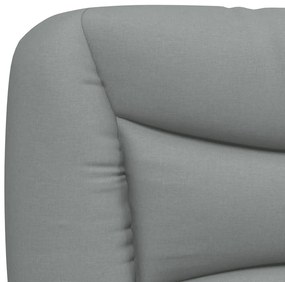 világosszürke szövet fejtámla párna 80 cm