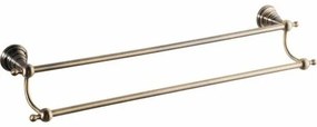 SAPHO 1318-11 Diamond dupla törülközőtartó 60 cm,bronz
