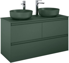 Elita Split szekrény 120x45.8x63.5 cm Függesztett, mosdó alatti zöld 169027