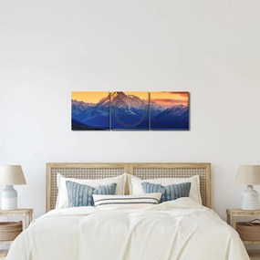 Kép - Pukaki-tó (órával) (90x30 cm)