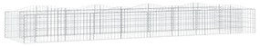 íves horganyzott vas gabion magaságyás 600x100x50 cm