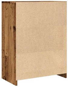 antik fa színű szerelt fa mosdószekrény 60 x 33 x 80 cm