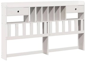 fehér tömör fenyőfa fejtámla tárolóval 180 cm