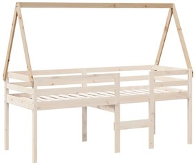 tömör fenyőfa gyerekágytető 209 x 95,5 x 88 cm