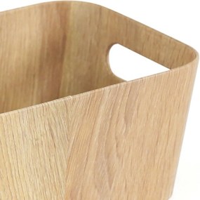 Kitchisimo 2 db tároló kosár szett 26 × 18 × 11cm, természetes, S