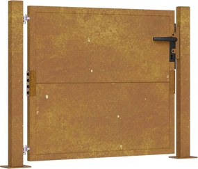 vidaXL Corten acél kerti kapu 100x100 cm