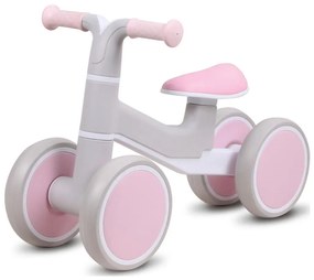 Buddy Toys Tolós bicikli KVADROLET szürke/rózsaszín 57002980